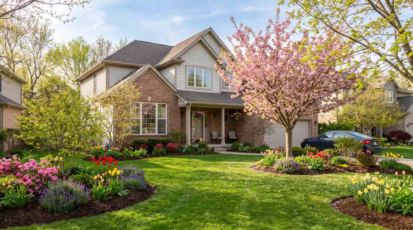 house property in spring season